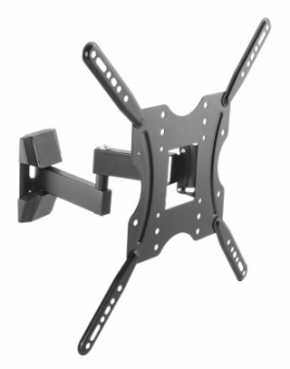 Кронштейн для телевизора Ultramounts UM903 черный 32"-55" макс.20кг настенный поворотно-выдвижной и наклонный от магазина РЭССИ