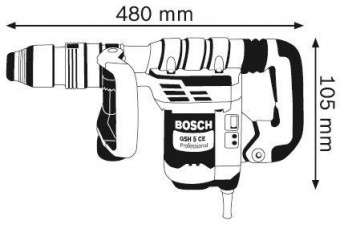 Отбойный молоток Bosch GSH 5 CE Professional 1150Вт от магазина РЭССИ