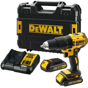 Дрель-шуруповерт DeWalt DCD778S2T 340Вт аккум. патрон:быстрозажимной (кейс в комплекте) (DCD778S2T-QW) от магазина РЭССИ