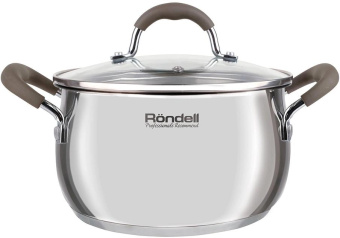 Кастрюля Rondell Konzept RDS-1229 3.3л. d=20см (с крышкой) стальной от магазина РЭССИ