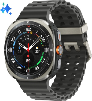 Смарт-часы Samsung Galaxy Watch Ultra LTE 47мм 1.5" AMOLED корп.серый рем.черный (SM-L705FZTACAU) от магазина РЭССИ