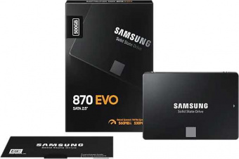 Накопитель SSD Samsung SATA III 500Gb MZ-77E500BW 870 EVO 2.5" от магазина РЭССИ