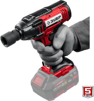 Гайковерт Зубр ГУЛ-255 аккум. патрон:квад.1/2" от магазина РЭССИ