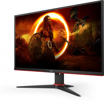 Монитор AOC 27" Gaming 27G2SAE черный/красный VA LED 1ms 16:9 HDMI M/M матовая 350cd 178гр/178гр 1920x1080 165Hz FreeSync Premium VGA DP FHD 4.63кг от магазина РЭССИ