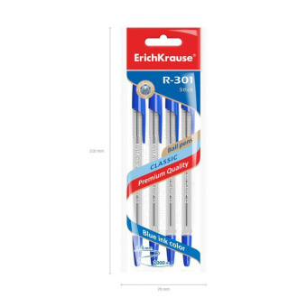 Шариковая ручка ErichKrause R-301 Classic Stick 1.0 синий 22032 от магазина РЭССИ