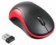 Мышь Оклик 605SW черный/красный оптическая (1200dpi) беспроводная USB для ноутбука (3but)