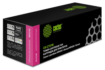 Картридж лазерный Cactus CS-C731M 731 M пурпурный (1800стр.) для Canon LB i-Sensys MF8230/MF8280 от магазина РЭССИ