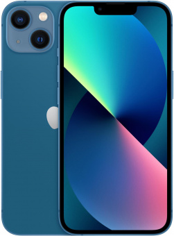 Смартфон Apple A2634 iPhone 13 128Gb 4Gb синий моноблок 3G 4G 2Sim 6.1" 1170x2532 iOS 16 12Mpix 802.11 a/b/g/n/ac/ax NFC GPS GSM900/1800 GSM1900 TouchSc Protect от магазина РЭССИ