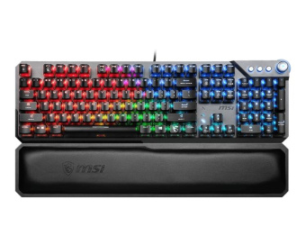 Клавиатура MSI Vigor GK71 Sonic механическая черный USB Multimedia for gamer LED (подставка для запястий) (S11-04RU233-CLA) от магазина РЭССИ