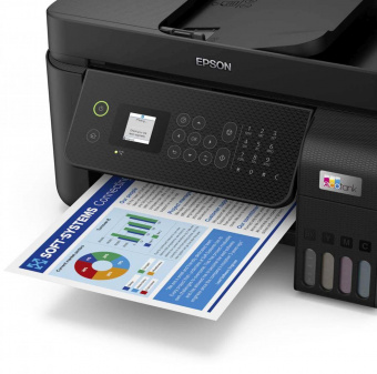 МФУ струйный Epson L5290 A4 WiFi USB RJ-45 черный от магазина РЭССИ