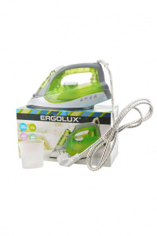 Утюг ERGOLUX ELX-SI02-C34 электрический, салатовый с белым и серым от магазина РЭССИ