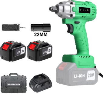 Гайковерт Zitrek Crusher 20-Li 20Вт аккум. патрон:быстрозажимной (кейс в комплекте) (063-4372) от магазина РЭССИ