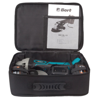 Углошлифовальная машина Bort BWS-18Li-125 1000Вт 9000об/мин рез.шпин.:M14 d=125мм (93722340) от магазина РЭССИ