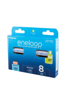 Аккумулятор Panasonic eneloop BK-3MCDE/8BE 2000мАч AA BL8 от магазина РЭССИ