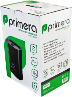 Увлажнитель воздуха Primera HUP-G3056-A 25Вт (ультразвуковой) черный от магазина РЭССИ