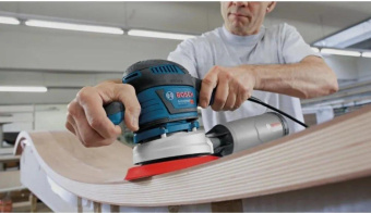 Эксцентриковая шлифмашина Bosch GEX 40-150 400Вт D150мм аккум. (060137B202) от магазина РЭССИ