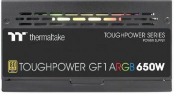 Блок питания Thermaltake ATX 650W Toughpower GF1 ARGB 80+ gold (24+4+4pin) APFC 140mm fan color LED 9xSATA Cab Manag RTL от магазина РЭССИ