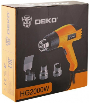 Технический фен Deko HG2000W 2000Вт темп.350/500С (063-4166) от магазина РЭССИ