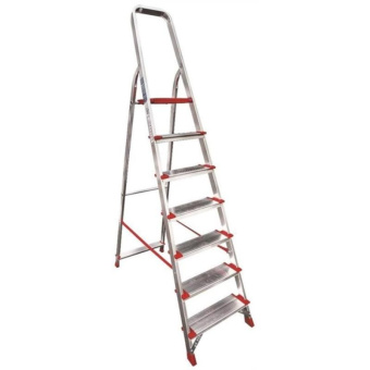 Профессиональная стремянка Новая Высота NV3117 1x7 ступеней 130 мм 3117107 от магазина РЭССИ