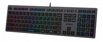 Клавиатура A4Tech Fstyler FX60 серый USB slim LED (FX60 GREY / NEON) от магазина РЭССИ