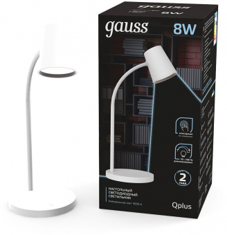Светильник Gauss GT6031 настольный на подставке белый 8Вт от магазина РЭССИ