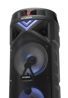 Минисистема Hyundai H-MC180 черный 80Вт FM USB BT SD/MMC от магазина РЭССИ