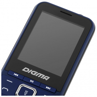 Мобильный телефон Digma LINX B241 32Mb темно-синий моноблок 2Sim 2.44" 240x320 0.08Mpix GSM900/1800 FM microSD max16Gb от магазина РЭССИ