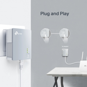 Сетевой адаптер Powerline TP-Link TL-PA4010 KIT AV600 Fast Ethernet от магазина РЭССИ
