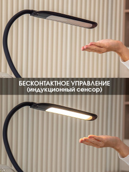 Светильник Lucia Fleksa PRO (L575) настольный на струбцине черный 9Вт от магазина РЭССИ