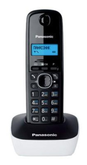 Р/Телефон Dect Panasonic KX-TG1611RUW белый/черный АОН от магазина РЭССИ