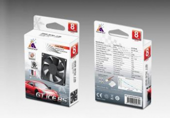 Вентилятор Glacialtech GT ICE 8S Silent 80x80mm 3-pin 4-pin (Molex)20dB 67gr Ret от магазина РЭССИ