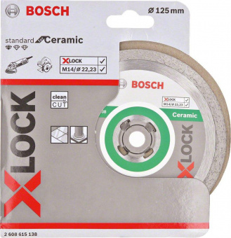 Диск алмазный по керам. Bosch Standard (2608615138) d=125мм d(посад.)=22.23мм (угловые шлифмашины) (упак.:1шт) от магазина РЭССИ