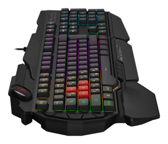 Клавиатура A4Tech Bloody B310N черный USB Multimedia for gamer LED (подставка для запястий) (B310N) от магазина РЭССИ
