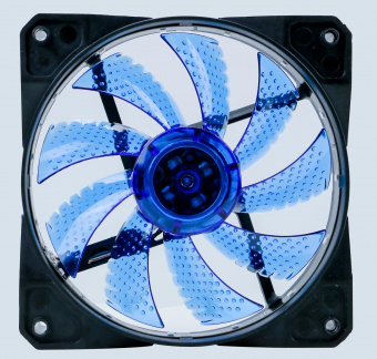 Вентилятор Digma DFAN-LED-BLUE 120x120x25mm 3-pin 4-pin (Molex)23dB 115gr LED Ret от магазина РЭССИ