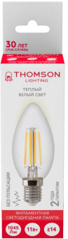 Лампа филам. Thomson Filament TH-B2071 11Вт цок.:E14 свеча 220B 2700K св.свеч.бел.теп. Candle (упак.:1шт) от магазина РЭССИ