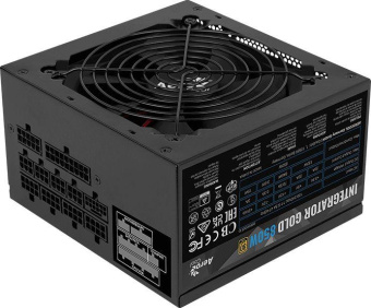 Блок питания Aerocool ATX 850W Integrator Gold 850W Gen.5 80+ gold (20+4pin) APFC 120mm fan LED 6xSATA Cab Manag RTL от магазина РЭССИ