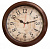 Часы настенные аналоговые Бюрократ WallC-R77P D35см коричневый (WALLC-R77P35/BROWN) от магазина РЭССИ