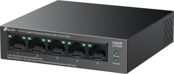 Коммутатор TP-Link LS105GP 5x1Гбит/с 4PoE 65W неуправляемый от магазина РЭССИ