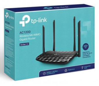 Роутер беспроводной TP-Link Archer C6 AC1300 10/100/1000BASE-TX черный от магазина РЭССИ