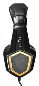 Наушники с микрофоном Оклик HS-L310G Guardian черный/золотистый 1.5м мониторные оголовье (359483) от магазина РЭССИ