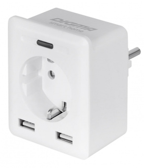 Умная розетка Digma DiPlug 500 EU Wi-Fi белый (DPL500) от магазина РЭССИ