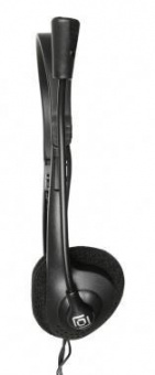 Наушники с микрофоном Оклик HS-M143VB черный 1.8м накладные оголовье (614036) от магазина РЭССИ