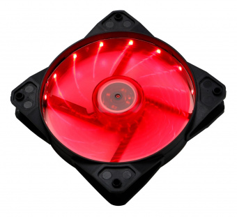 Вентилятор Digma DFAN-LED-RED 120x120x25mm 3-pin 4-pin (Molex)23dB 115gr LED Ret от магазина РЭССИ