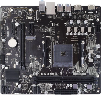 Материнская плата Biostar A520MT Soc-AM4 AMD A520 2xDDR4 mATX AC`97 8ch(7.1) GbLAN RAID+HDMI+DP от магазина РЭССИ