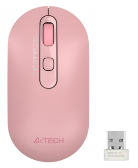 Мышь A4Tech Fstyler FG20 розовый оптическая (2000dpi) беспроводная USB для ноутбука (4but) от магазина РЭССИ