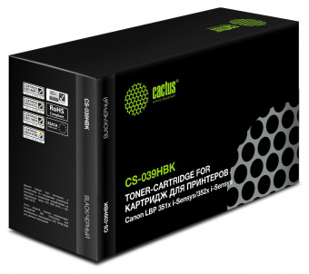 Картридж лазерный Cactus CS-039HBK 039 H черный (25000стр.) для Canon LBP 351x i-Sensys /352x i-Sensys от магазина РЭССИ
