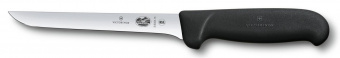 Нож кухонный Victorinox Fibrox (5.6303.15) стальной обвалочный для мяса лезв.150мм прямая заточка черный от магазина РЭССИ