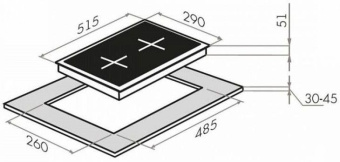 Газовая варочная поверхность Maunfeld EGHE.32.63CB/G черный от магазина РЭССИ
