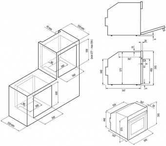 Духовой шкаф Электрический Krona Astro 60 Bl черный/нержавеющая сталь от магазина РЭССИ
