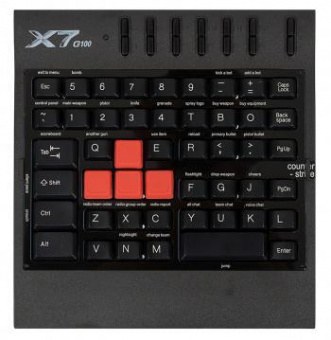 Игровой блок A4Tech X7-G100 черный USB Multimedia for gamer от магазина РЭССИ